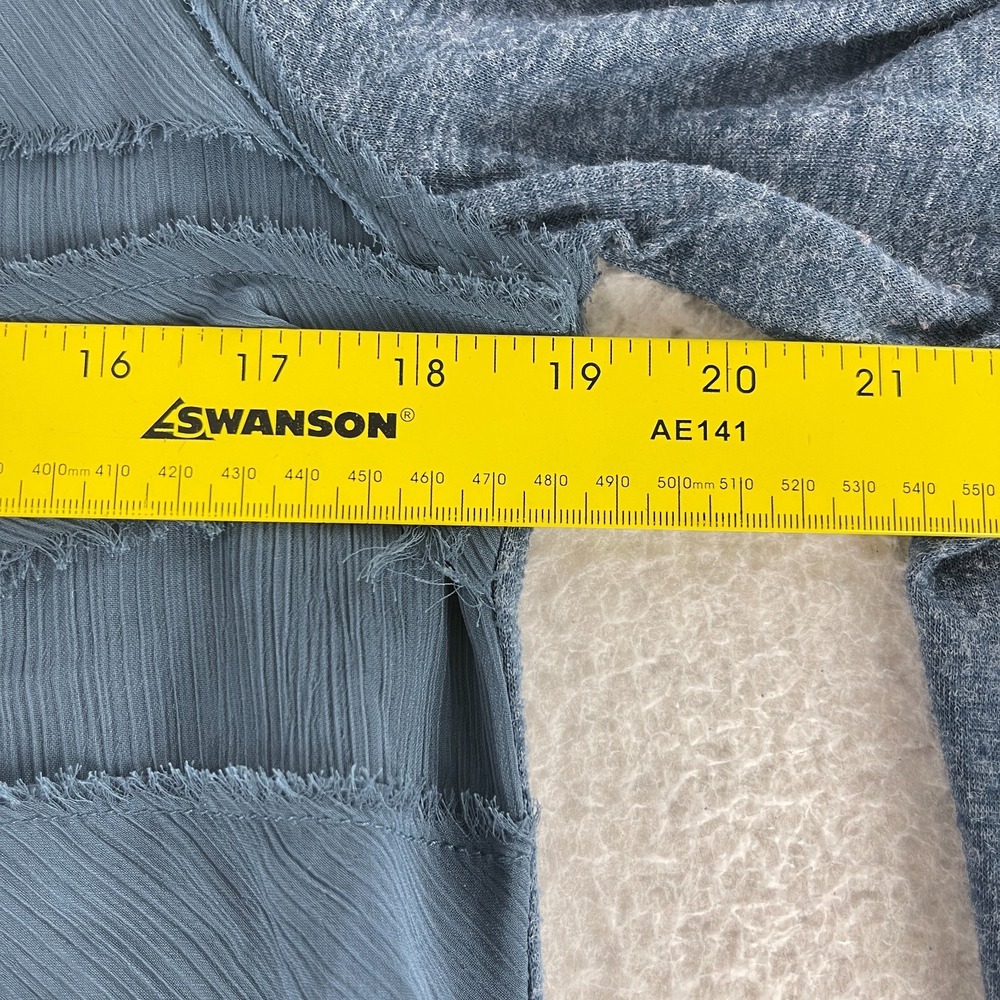 Vanessa Virginia Cardigan Women Medium Blue Button-Front Long Sleeve Lightweight - Picture 6 of 14
